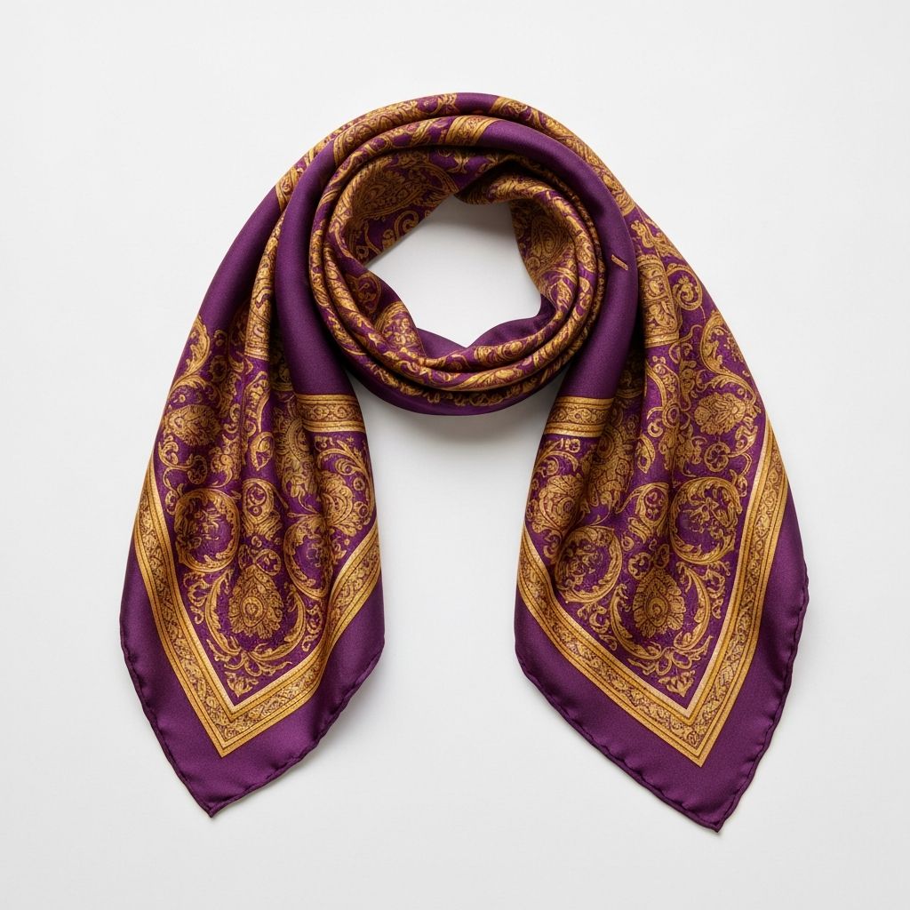 Foulard Soie Violet